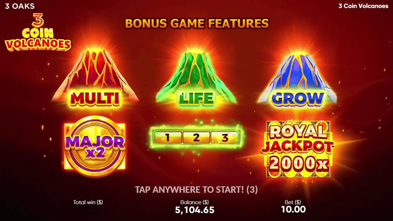 3 Coin Volcanoes